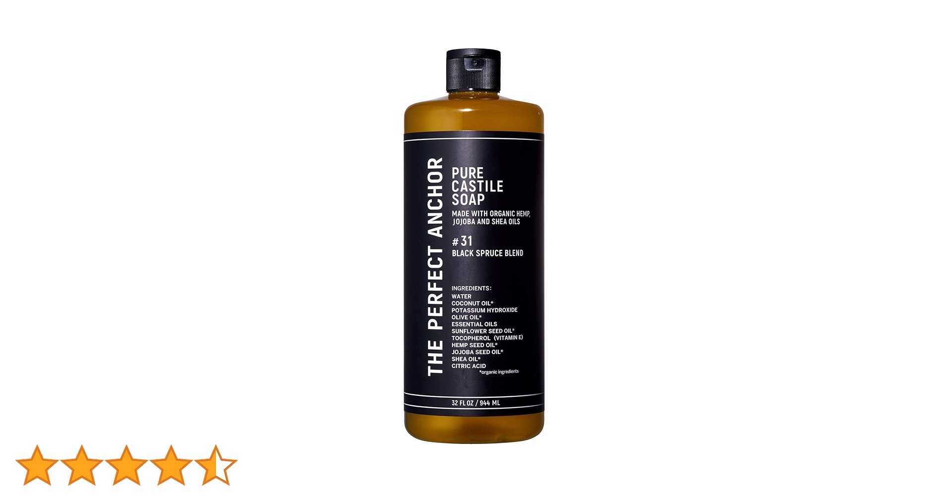 ザ・パーフェクトアンカー ピュアカスチールソープ 944ml×5本 Amazon | ザ・パーフェクトアンカー ピュアカスチールソープ